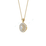Load image into Gallery viewer, Double Halo Halo Pendant PEDO008