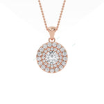 Load image into Gallery viewer, Double Halo Pendant PEDO008