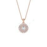 Load image into Gallery viewer, Double Halo Pendant PEDO008