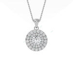 Load image into Gallery viewer, Double Halo Pendant PEDO008