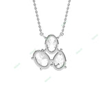 Load image into Gallery viewer, Three Stone Pendant PETH035