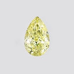 Load image into Gallery viewer, Pear lab grown yellow diamond
