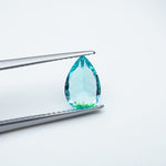 Load image into Gallery viewer, Pear lab grown Paraiba YAG