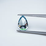 Load image into Gallery viewer, Pear lab grown blue diamond