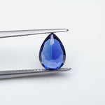 Load image into Gallery viewer, Pear lab grown blue sapphire