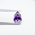 Load image into Gallery viewer, Pear lab grown purple sapphire