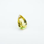 Load image into Gallery viewer, Pear lab grown yellow sapphire