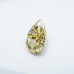 Load image into Gallery viewer, Pear lab grown yellow diamond