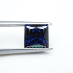 Load image into Gallery viewer, Square princess blue moissanite