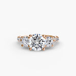 Load image into Gallery viewer, Three-Stone with Pavé Band 3