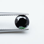 Load image into Gallery viewer, Round black moissanite