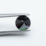 Load image into Gallery viewer, Round black moissanite