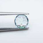 Load image into Gallery viewer, Round lab grown aqua sapphire