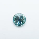 Load image into Gallery viewer, Round teal moissanite