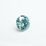 Load image into Gallery viewer, Round teal moissanite