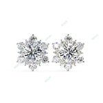 Load image into Gallery viewer, Round Cluster Studs Earring STCL1345