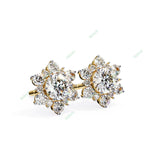 Load image into Gallery viewer, Round Cluster Studs Earring STCL1345