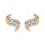 Load image into Gallery viewer, Round Designer Studs Earring STDE1387