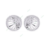 Load image into Gallery viewer, Round Designer Studs Earring STDE1389