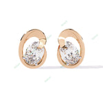 Load image into Gallery viewer, Oval Designer Studs Earring STDE1391