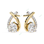 Load image into Gallery viewer, Round Designer Studs Earring STDE1394