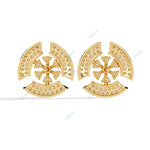 Load image into Gallery viewer, Round Designer Studs Earring STDE1403