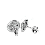 Load image into Gallery viewer, Double Halo Stud Earring STDO008