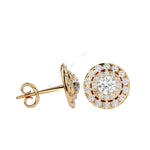 Load image into Gallery viewer, Double Halo Stud Earring STDO008