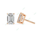 Load image into Gallery viewer, Emerald Four Prong Studs Earring STFO1324