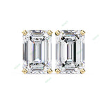 Load image into Gallery viewer, Emerald Four Prong Studs Earring STFO1324