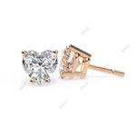 Load image into Gallery viewer, Heart Four Prong Studs Earring STFO1328