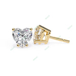 Load image into Gallery viewer, Heart Four Prong Studs Earring STFO1328