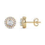Load image into Gallery viewer, Halo Stud Earring STHA030