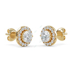 Load image into Gallery viewer, Halo Stud Earring STHA031