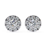 Load image into Gallery viewer, Round Halo Studs Earring STHA1337
