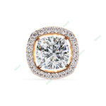 Load image into Gallery viewer, Cushion Halo Studs Earring STHA1340