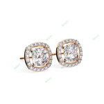 Load image into Gallery viewer, Cushion Halo Studs Earring STHA1340