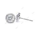 Load image into Gallery viewer, Cushion Halo Studs Earring STHA1340