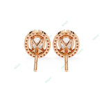 Load image into Gallery viewer, Oval Halo Studs Earring STHA1341