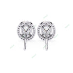 Load image into Gallery viewer, Oval Halo Studs Earring STHA1341