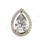 Load image into Gallery viewer, Pear Halo Studs Earring STHA1342