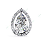Load image into Gallery viewer, Pear Halo Studs Earring STHA1342