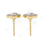 Load image into Gallery viewer, Pear Halo Studs Earring STHA1342