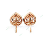 Load image into Gallery viewer, Pear Halo Studs Earring STHA1342