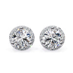 Load image into Gallery viewer, Round Halo Studs Earring STHA1347