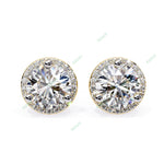 Load image into Gallery viewer, Round Halo Studs Earring STHA1347