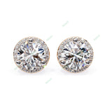 Load image into Gallery viewer, Round Halo Studs Earring STHA1347