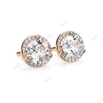 Load image into Gallery viewer, Round Halo Studs Earring STHA1347