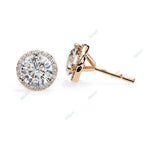 Load image into Gallery viewer, Round Halo Studs Earring STHA1347