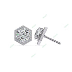 Load image into Gallery viewer, Round Halo Studs Earring STHA1358